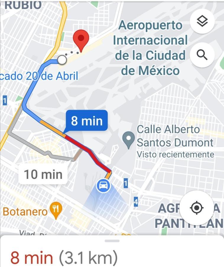 Departamento Cercano Al Aeropuerto T2, A 2 Calles Ciudad de México Exterior foto
